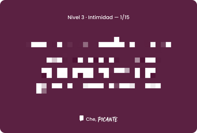 Carta real de Che Picante 2, contenido +18
