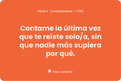 Carta real de Nivel 2 · Conociéndose
