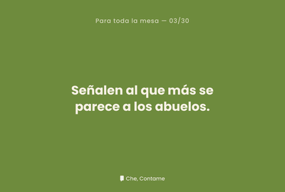 Carta de Para toda la mesa